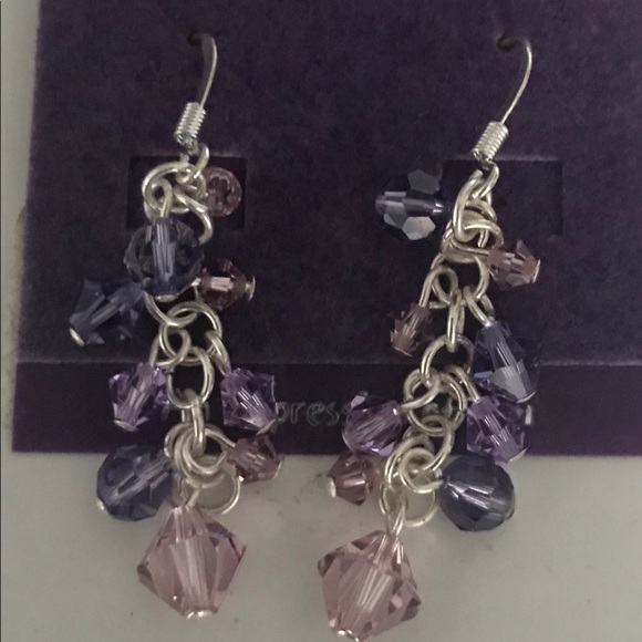 Amethyst Bead Drop Earrings - Picture 1 of 2